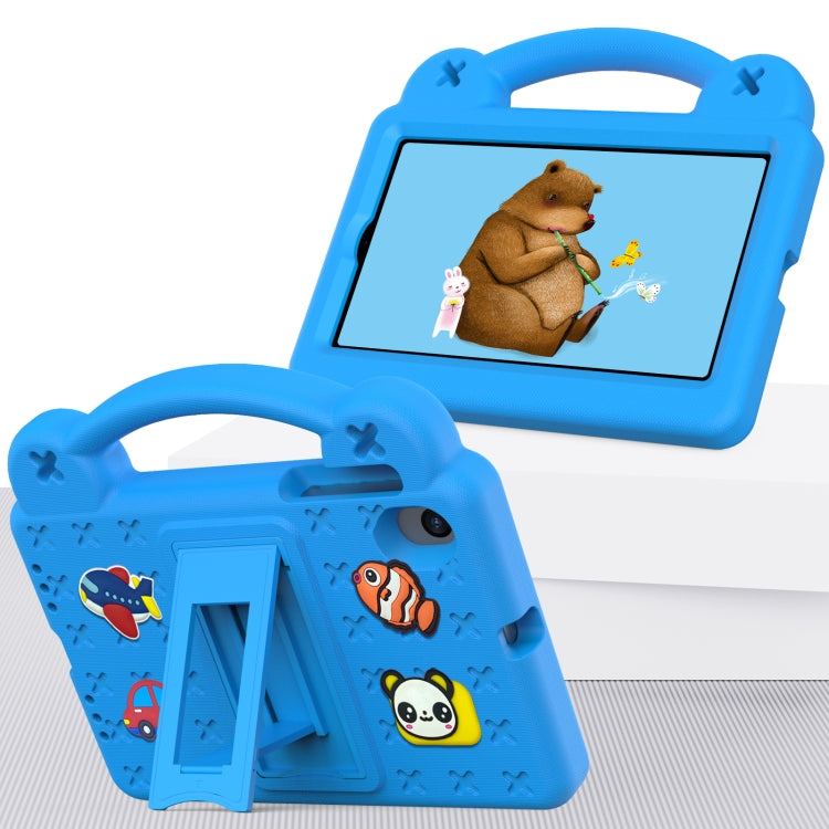 For Walmart Onn 7.0 Gen4 2024 Handle Kickstand Children EVA Shockproof Tablet Case(Sky Blue)