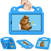 For Walmart Onn 7.0 Gen4 2024 Handle Kickstand Children EVA Shockproof Tablet Case(Sky Blue)