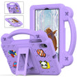 For Walmart Onn 7.0 Gen4 2024 Handle Kickstand Children EVA Shockproof Tablet Case(Light Purple) - Others by PMC TechLife | Online Shopping South Africa | PMC TechLife | Buy Now Pay Later Mobicred