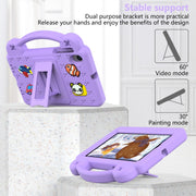 For Walmart Onn 7.0 Gen4 2024 Handle Kickstand Children EVA Shockproof Tablet Case(Light Purple)