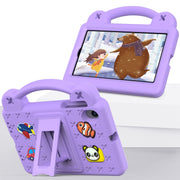 For Walmart Onn 7.0 Gen4 2024 Handle Kickstand Children EVA Shockproof Tablet Case(Light Purple)