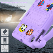 For Walmart Onn 7.0 Gen4 2024 Handle Kickstand Children EVA Shockproof Tablet Case(Light Purple)