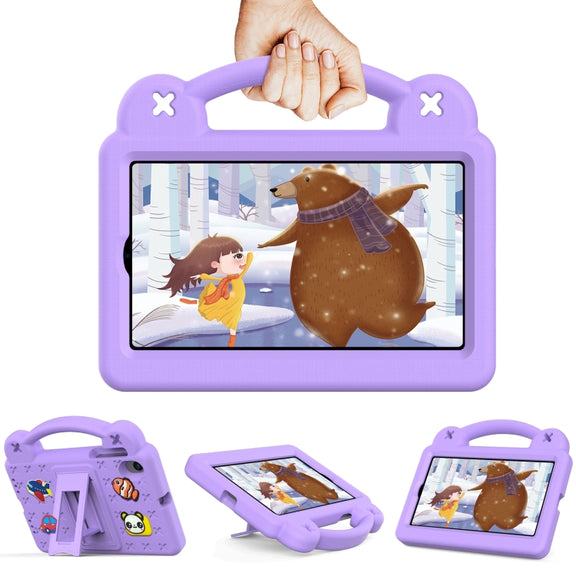 For Walmart Onn 7.0 Gen4 2024 Handle Kickstand Children EVA Shockproof Tablet Case(Light Purple)