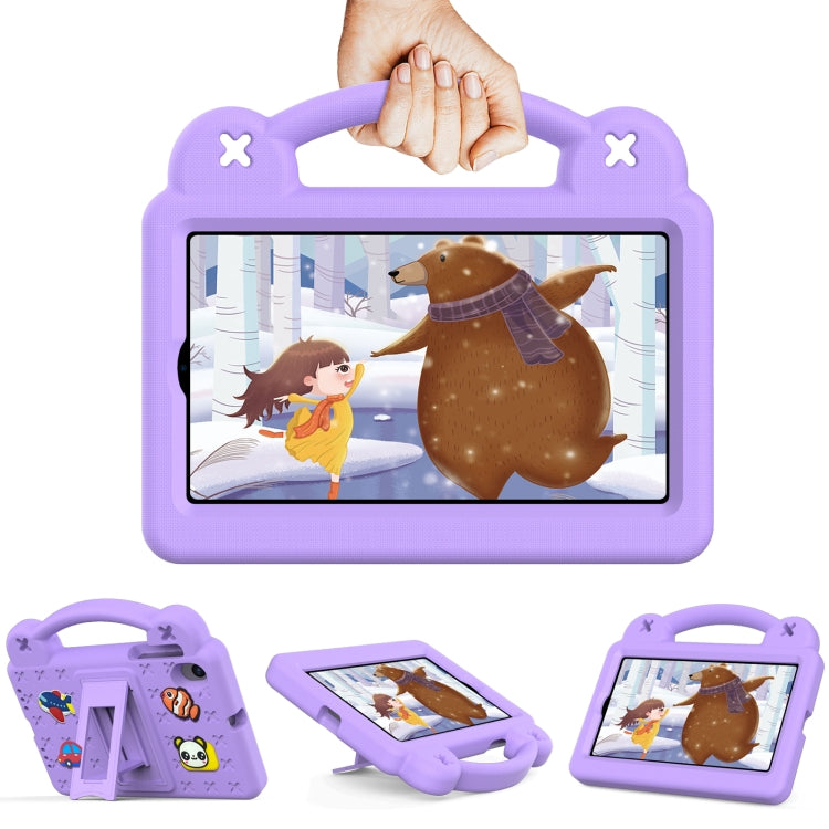 For Walmart Onn 7.0 Gen4 2024 Handle Kickstand Children EVA Shockproof Tablet Case(Light Purple)