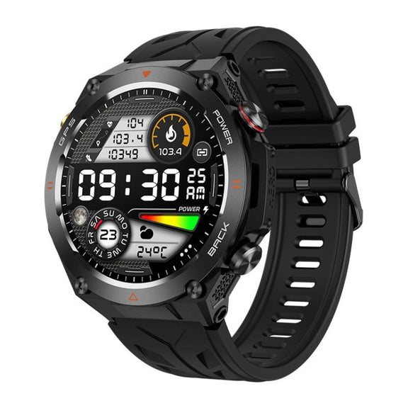 KC82 1.45 inch Color Screen Smart Watch, Support Bluetooth Call / Wellness Tracking(Black)