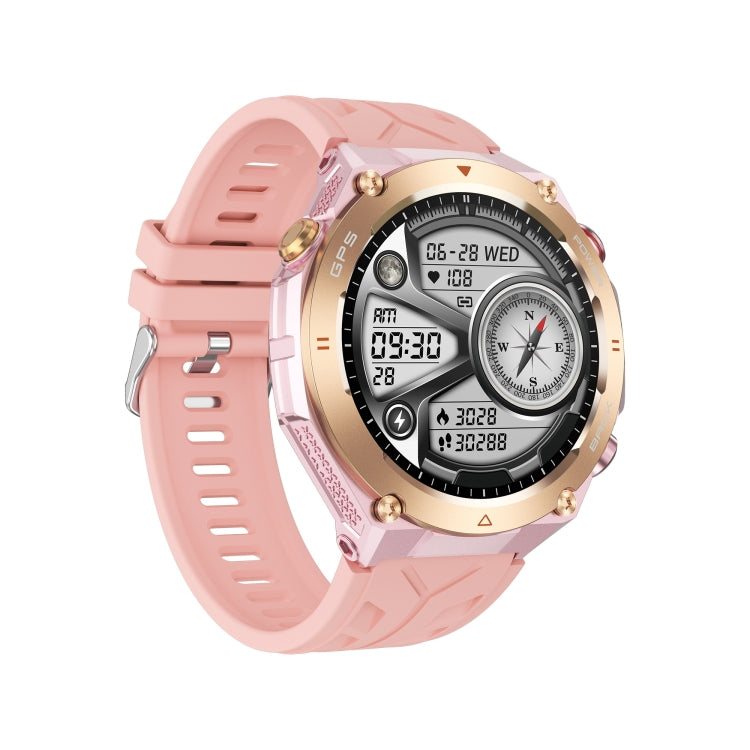KC82 1.45 inch Color Screen Smart Watch, Support Bluetooth Call / Wellness Tracking(Pink)