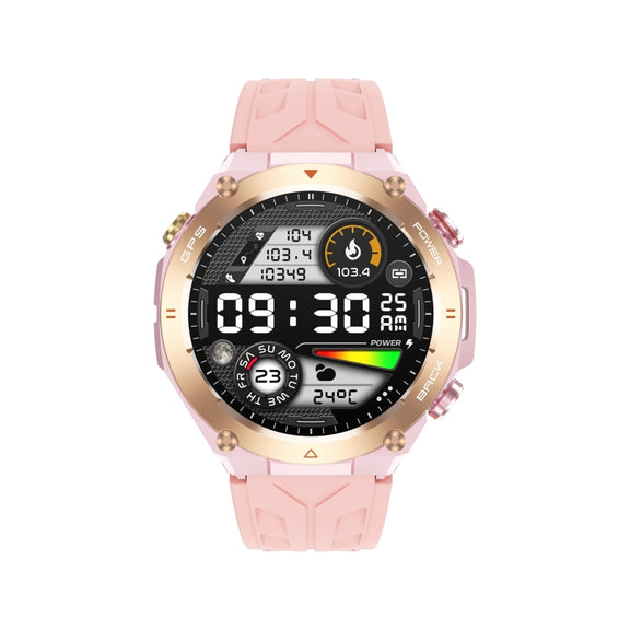 KC82 1.45 inch Color Screen Smart Watch, Support Bluetooth Call / Wellness Tracking(Pink)