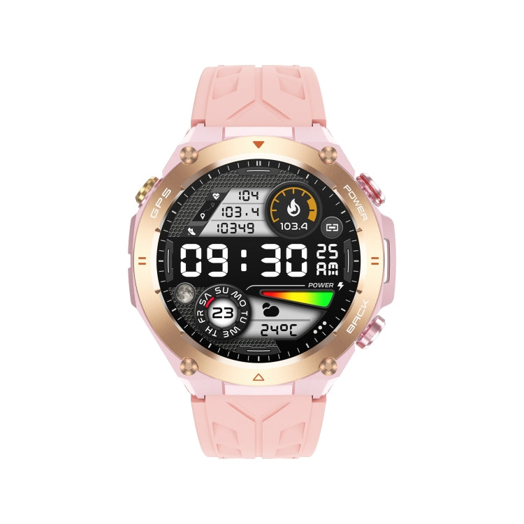 KC82 1.45 inch Color Screen Smart Watch, Support Bluetooth Call / Wellness Tracking(Pink)