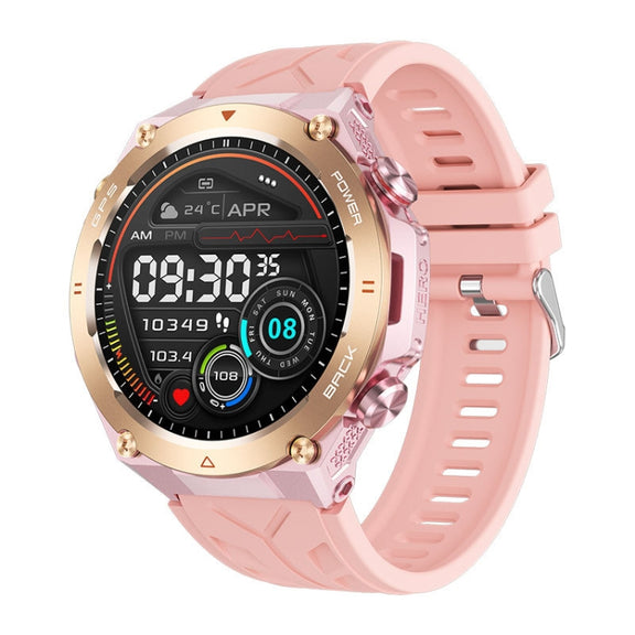 KC82 1.45 inch Color Screen Smart Watch, Support Bluetooth Call / Wellness Tracking(Pink)