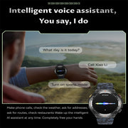 KC82 1.45 inch Color Screen Smart Watch, Support Bluetooth Call / Wellness Tracking(Black)