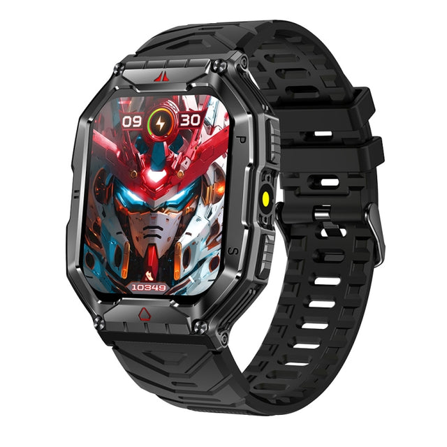 KR82 2.1 inch Color Screen Smart Watch, Support Bluetooth Call / Wellness Tracking(Black)