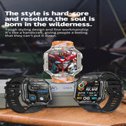 KR82 2.1 inch Color Screen Smart Watch, Support Bluetooth Call / Wellness Tracking(Black)