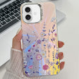 For iPhone 16 Electroplating Laser Flower Texture TPU Phone Case(Flower AH1) - free shipping - PMC TechLife - Order now!