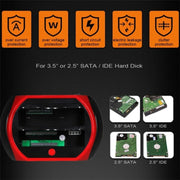 575D USB Hard Disk Holder Laptop Mobile Hard Disk Box 2.5 / 3.5inch SATA IDE HDD Base, Plug:UK Plug