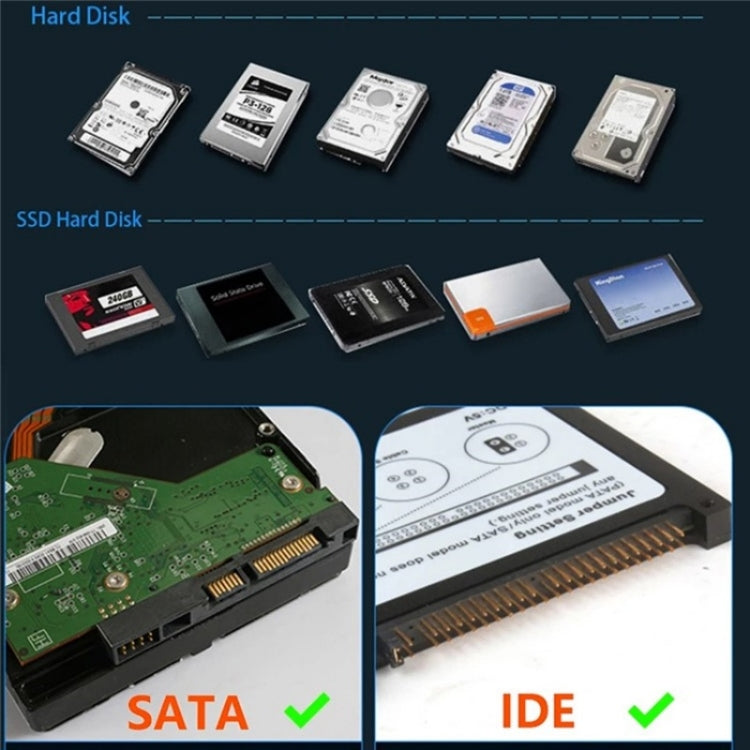 575D USB Hard Disk Holder Laptop Mobile Hard Disk Box 2.5 / 3.5inch SATA IDE HDD Base, Plug:UK Plug