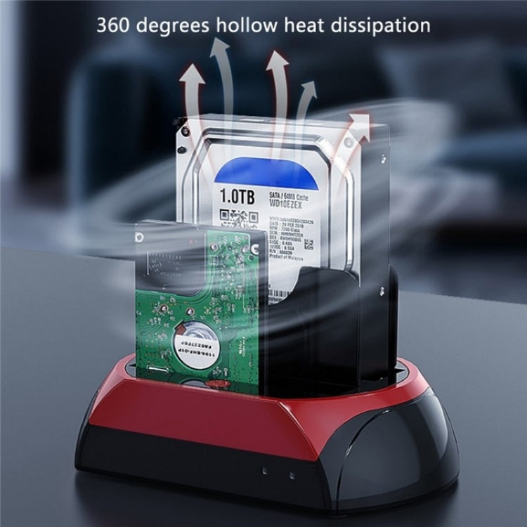 575D USB Hard Disk Holder Laptop Mobile Hard Disk Box 2.5 / 3.5inch SATA IDE HDD Base, Plug:UK Plug