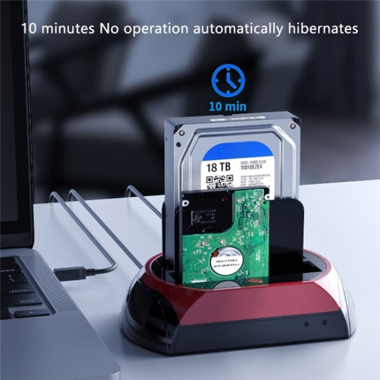 575D USB Hard Disk Holder Laptop Mobile Hard Disk Box 2.5 / 3.5inch SATA IDE HDD Base, Plug:UK Plug
