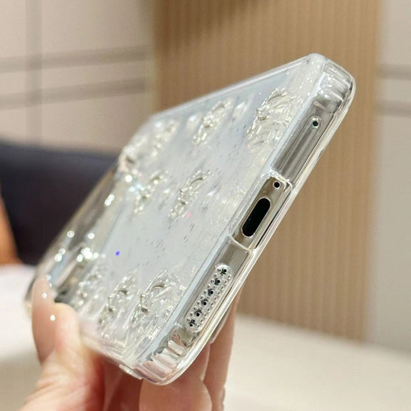 For Huawei Pura 70 Small Fresh Bow TPU Phone Case(Gold Bow)