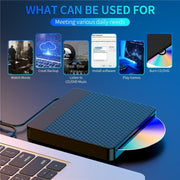 X001 USB 3.0+Type-C Disc Player External Optical Drive CD / DVD Burner Reader