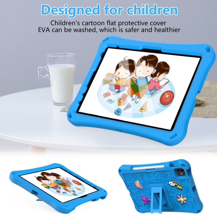 For iPad Air 11 2025 / 2024 Hi Baby EVA Full Body Tablet Case with Strap(Sky Blue)