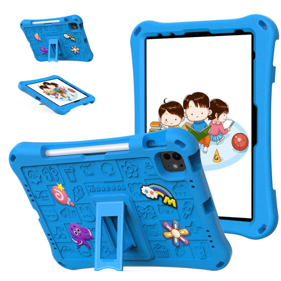 For iPad Air 11 2025 / 2024 Hi Baby EVA Full Body Tablet Case with Strap(Sky Blue)