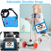 For iPad Air 11 2025 / 2024 Hi Baby EVA Full Body Tablet Case with Strap(Sky Blue)