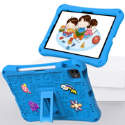 For iPad Air 11 2025 / 2024 Hi Baby EVA Full Body Tablet Case with Strap(Sky Blue)