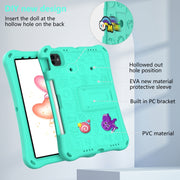 For iPad Air 11 2025 / 2024 Hi Baby EVA Full Body Tablet Case with Strap(Mint Green)