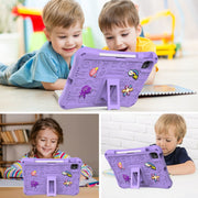 For iPad Pro 11 2024 Hi Baby EVA Full Body Tablet Case with Strap(Light Purple)