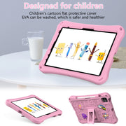 For iPad Pro 11 2024 Hi Baby EVA Full Body Tablet Case with Strap(Pink)