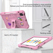 For iPad Pro 11 2024 Hi Baby EVA Full Body Tablet Case with Strap(Pink)