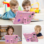For iPad Pro 11 2024 Hi Baby EVA Full Body Tablet Case with Strap(Pink)
