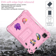 For iPad Pro 11 2024 Hi Baby EVA Full Body Tablet Case with Strap(Pink)