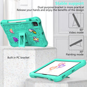 For iPad Pro 11 2024 Hi Baby EVA Full Body Tablet Case with Strap(Mint Green)