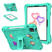 For iPad Pro 11 2024 Hi Baby EVA Full Body Tablet Case with Strap(Mint Green)