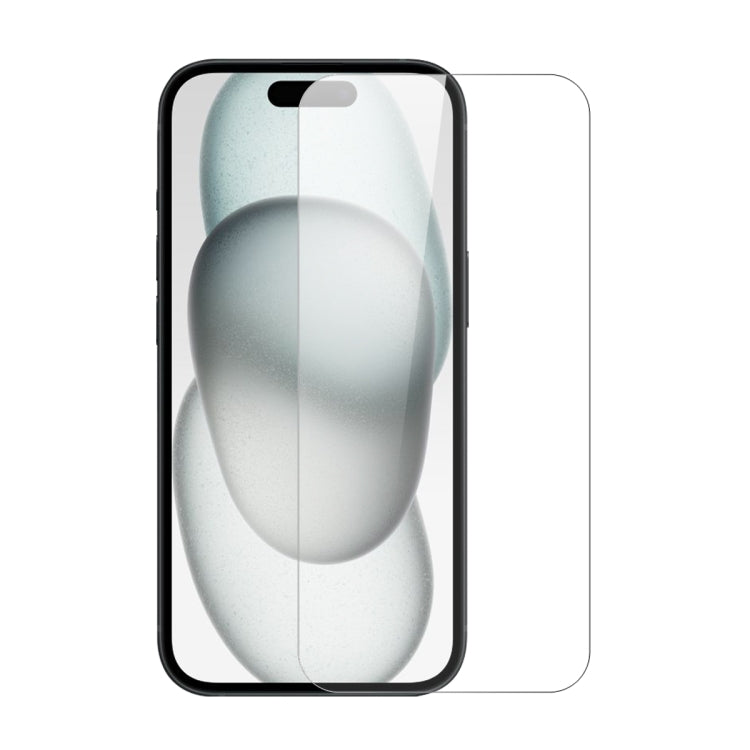 For iPhone 15 NORTHJO 2pcs A++ Screen Protector Tempered Glass Film with Installation Frame