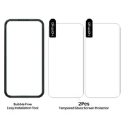For iPhone 16 Plus NORTHJO 2pcs A++ Screen Protector Tempered Glass Film with Installation Frame