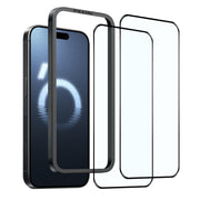 For iPhone 16 Pro NORTHJO 2pcs A++ Tempered Glass Film with Installation Frame