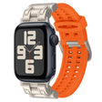 For Apple Watch SE 2023 44mm Mecha Two Claw Silicone Watch Band(Orange) - free shipping - PMC TechLife - Order now!