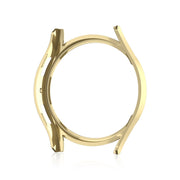 For Samsung Galaxy Watch 7 40mm Single Diamond Hollow PC Watch Protective Case(Gold)