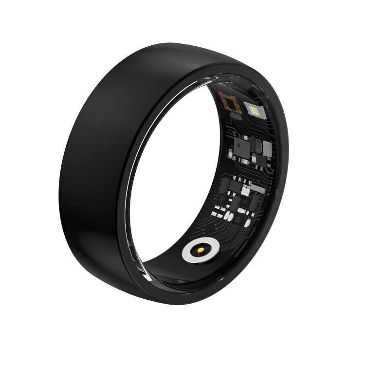 R09M SIZE 20 Smart Ring, Support Wellness Tracking / Care For Families(Black)