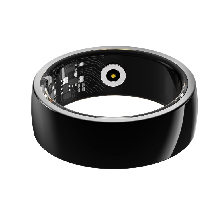 R09M SIZE 20 Smart Ring, Support Wellness Tracking / Care For Families(Black)