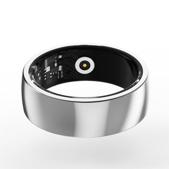 R09M SIZE 20 Smart Ring, Support Wellness Tracking / Care For Families(Silver)