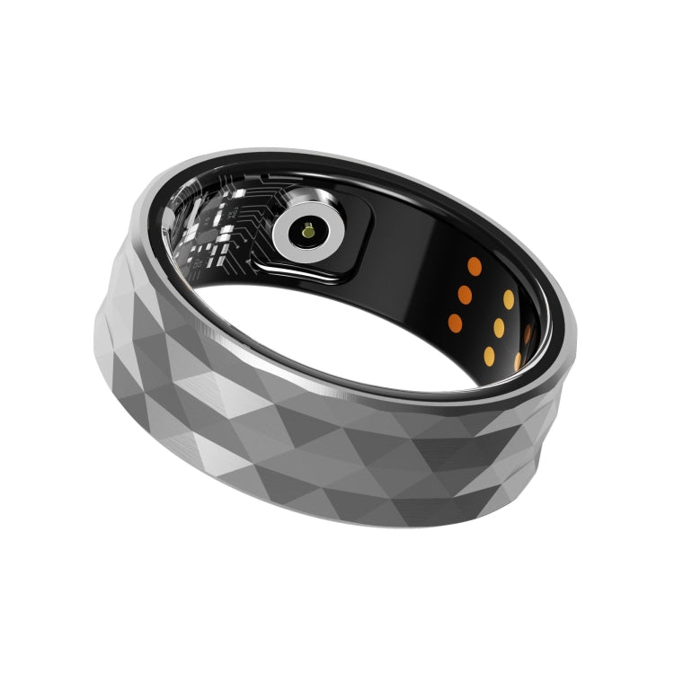 R12M SIZE 22 Smart Ring, Support Wellness Tracking / Multiple Exercise Modes(Silver)