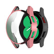 For Samsung Galaxy Watch FE 40mm Full Coverage TPU Electroplated Watch Protective Case(Pink) - Watch Cases by PMC TechLife | Online Shopping South Africa | PMC TechLife | Buy Now Pay Later Mobicred