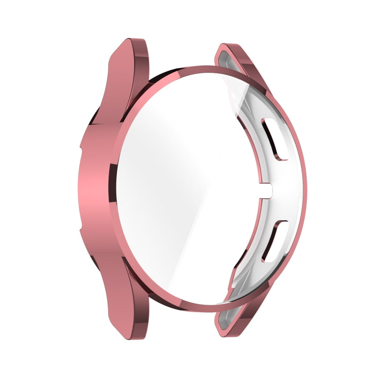 For Samsung Galaxy Watch FE 40mm Full Coverage TPU Electroplated Watch Protective Case(Pink)