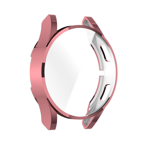 For Samsung Galaxy Watch FE 40mm Full Coverage TPU Electroplated Watch Protective Case(Pink)