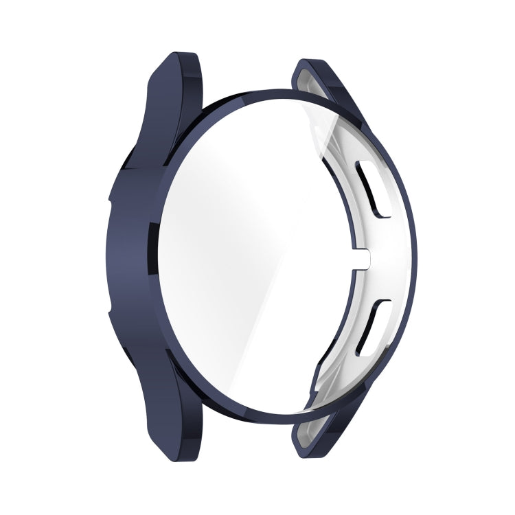 For Samsung Galaxy Watch FE 40mm Full Coverage TPU Electroplated Watch Protective Case(Dark Blue)