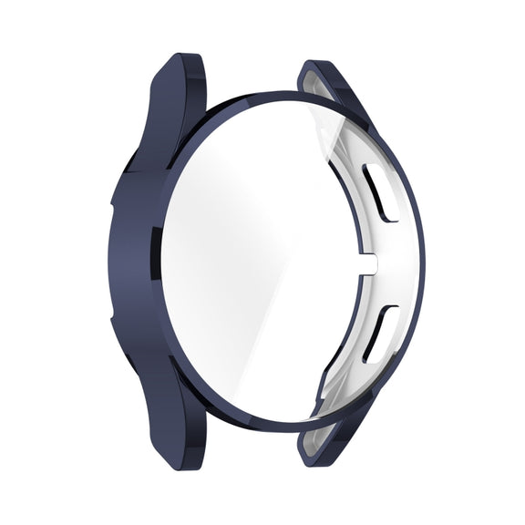 For Samsung Galaxy Watch FE 40mm Full Coverage TPU Electroplated Watch Protective Case(Dark Blue)