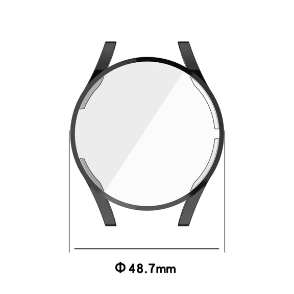 For Samsung Galaxy Watch FE 40mm Full Coverage TPU Electroplated Watch Protective Case(Pink)